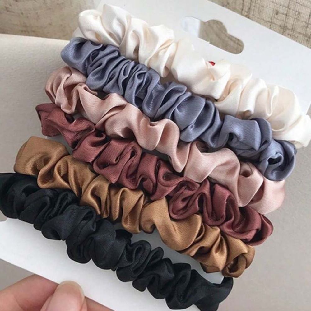 3for$20 HUGE DEAL 6pcs Women Hair Scrunchies, Simple Elegant